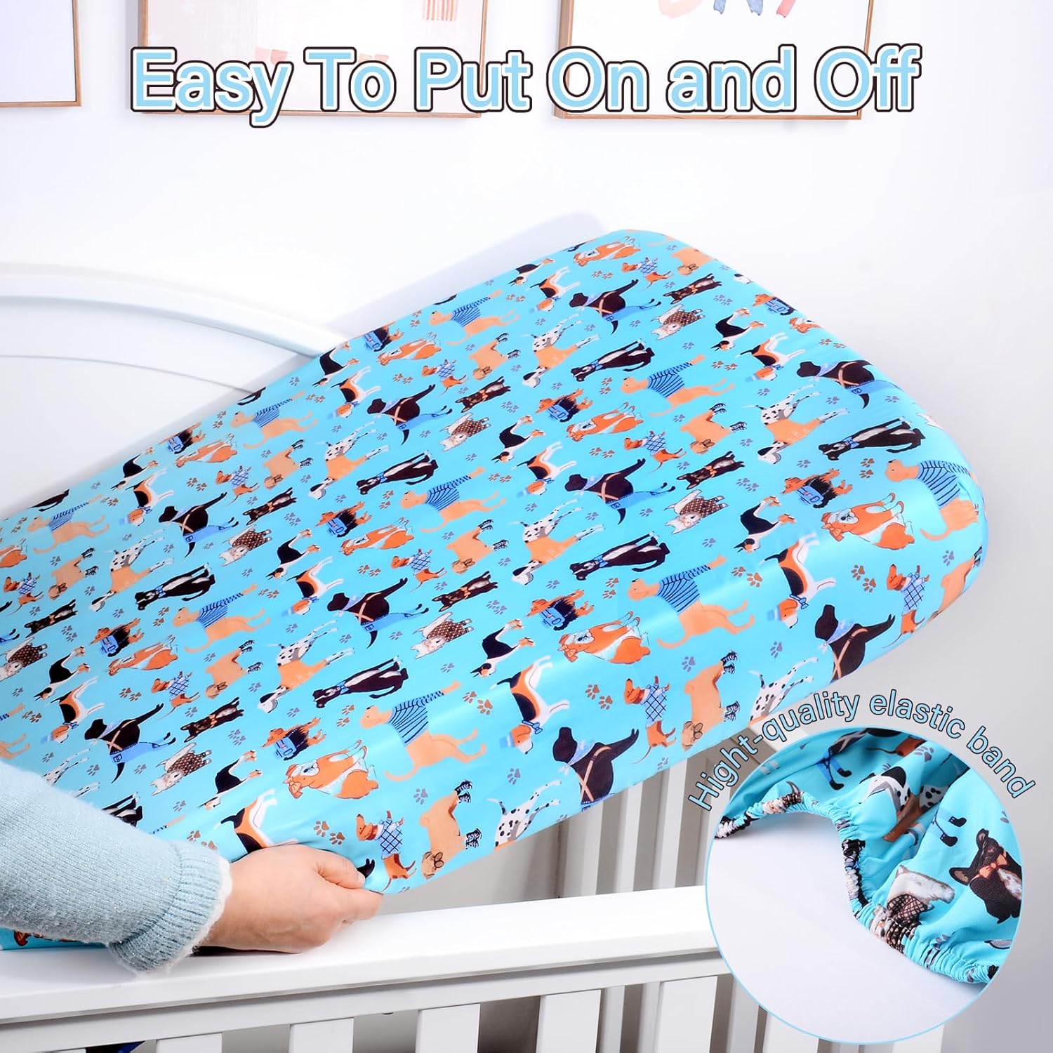 Crib Sheet - Fitted Crib Sheet Baby Sheet for Standard Crib and Toddler mattresses Nursery Bedding