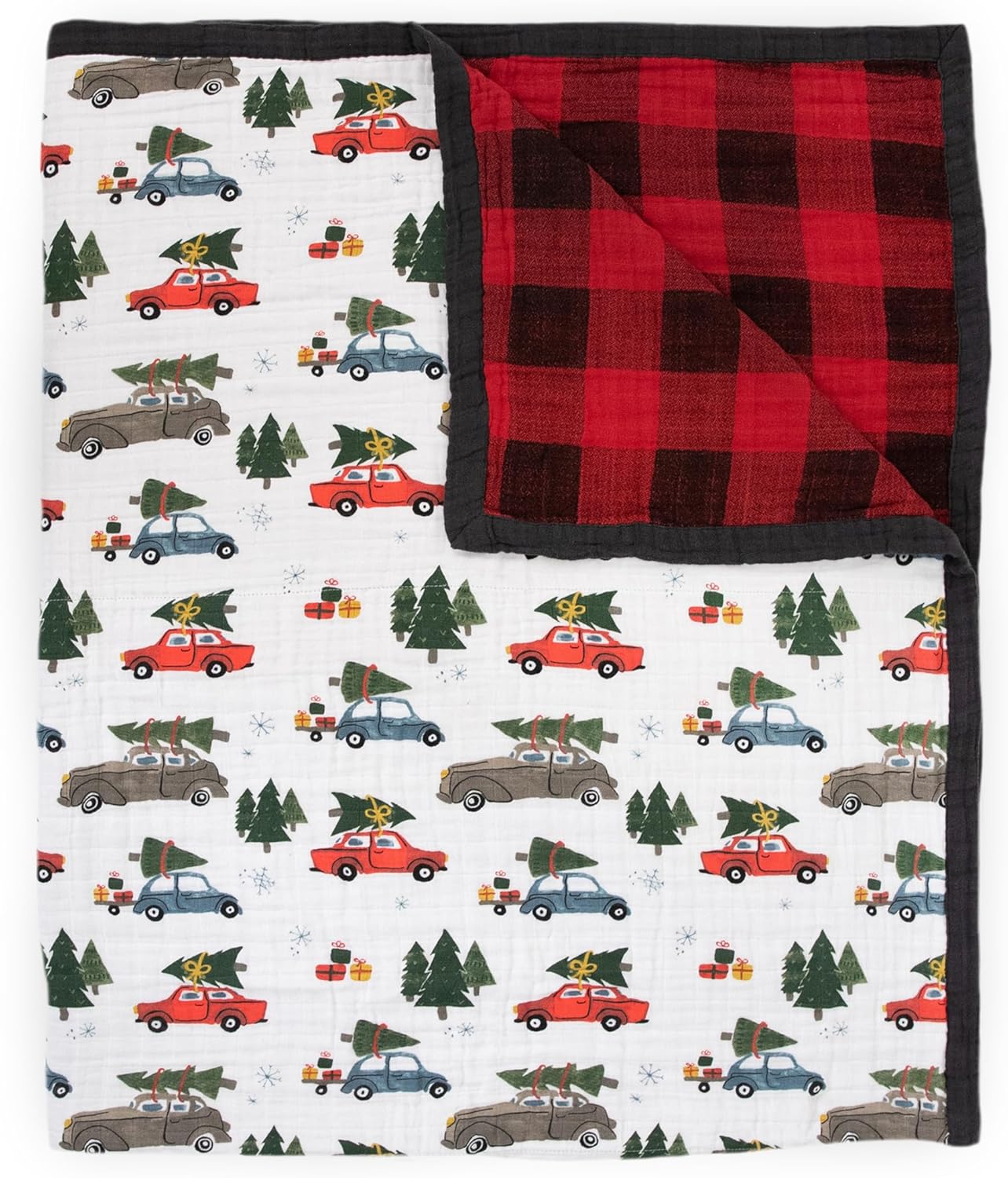 Little Unicorn Premium Quilted Throw | Super Soft, Multi-Layered Muslin XL Blanket| Great for Kids