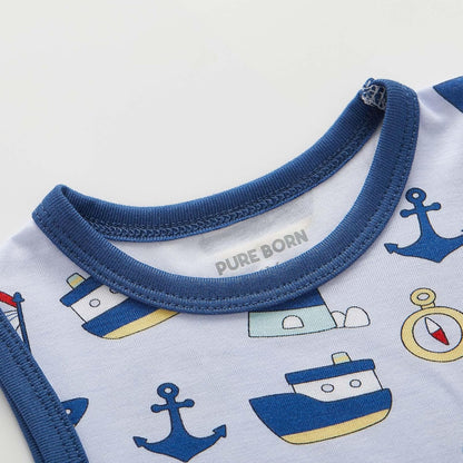pureborn Baby Boys Girls Bodysuit Super Soft Cotton Romper 0-24 Months