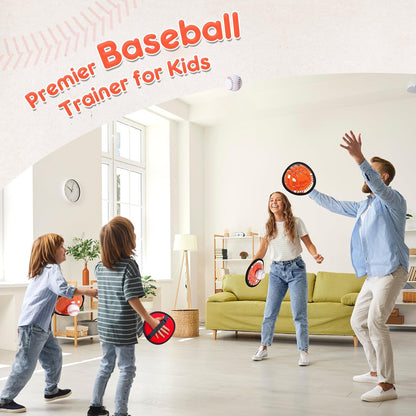Toss and Catch Ball Set - Ultra Soft & Safe Toddler Baseball Gloves Designed for Pain-Free - Kids Games Toys Indoor Outdoor - Great for Yard Beach Pool - Gift for Boys Girls 2-4 5-7 8-10 Years