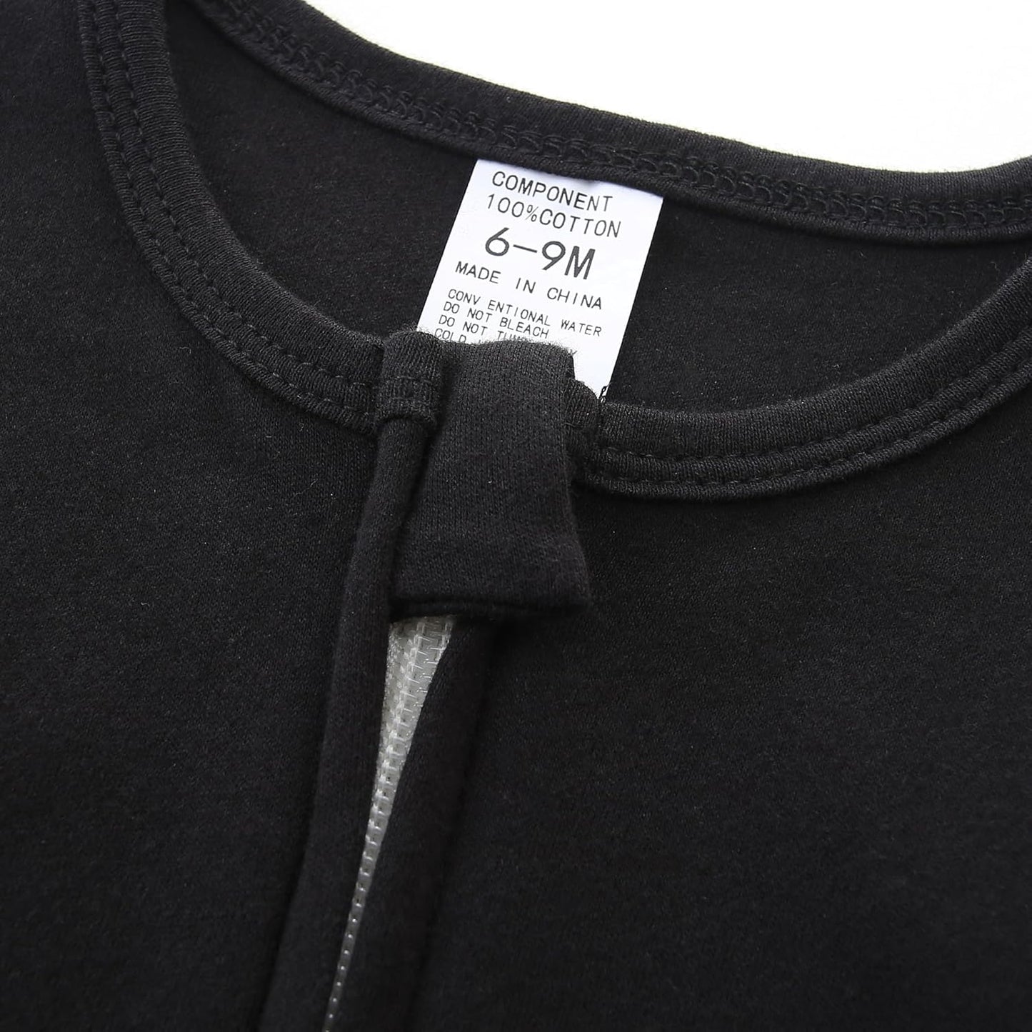 Baby Romper 100% Organic Cotton Pajamas One Piece Long Sleeve Zipper Footie Onesie for 0~12M Baby