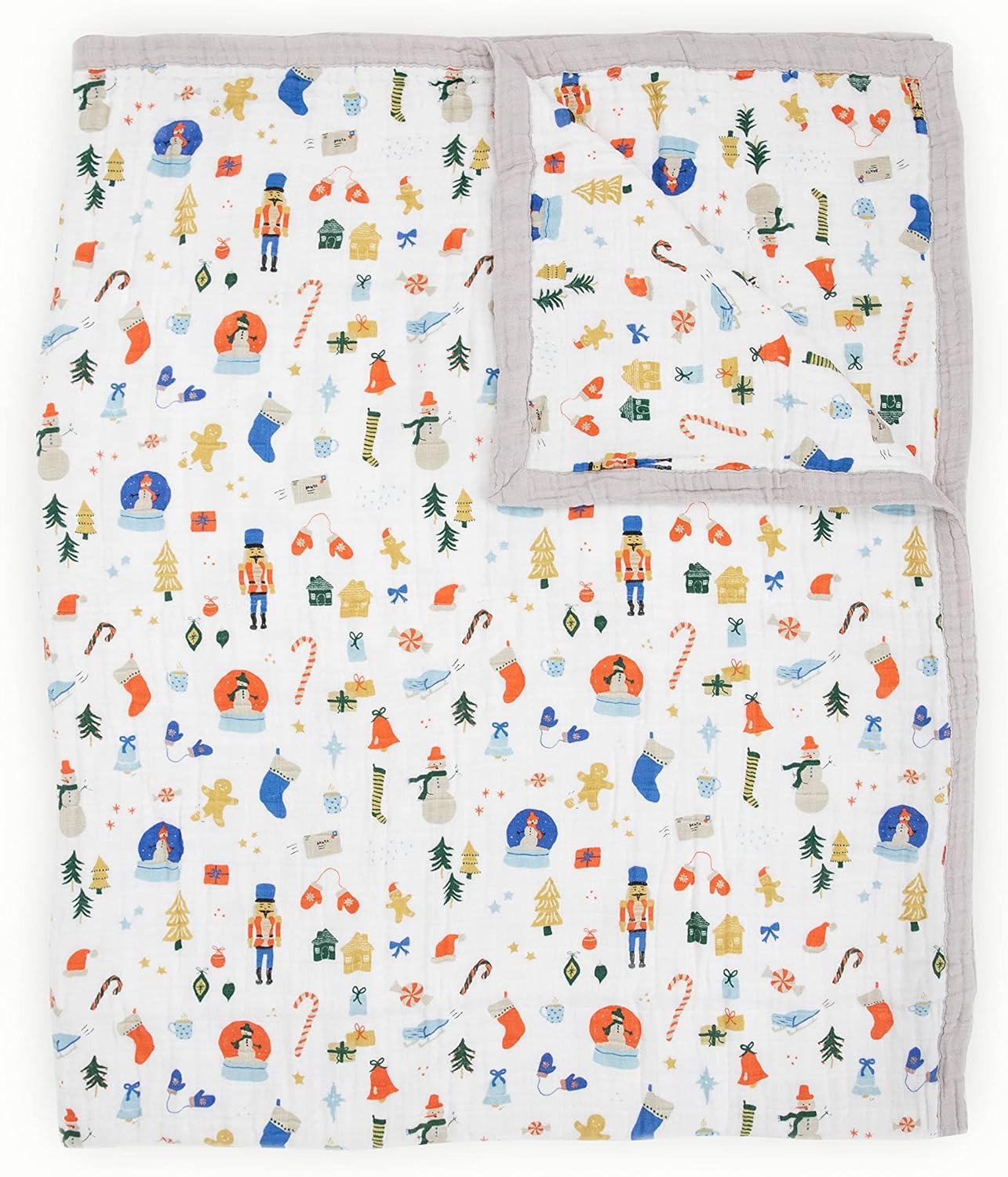 Little Unicorn Premium Quilted Throw | Super Soft, Multi-Layered Muslin XL Blanket| Great for Kids