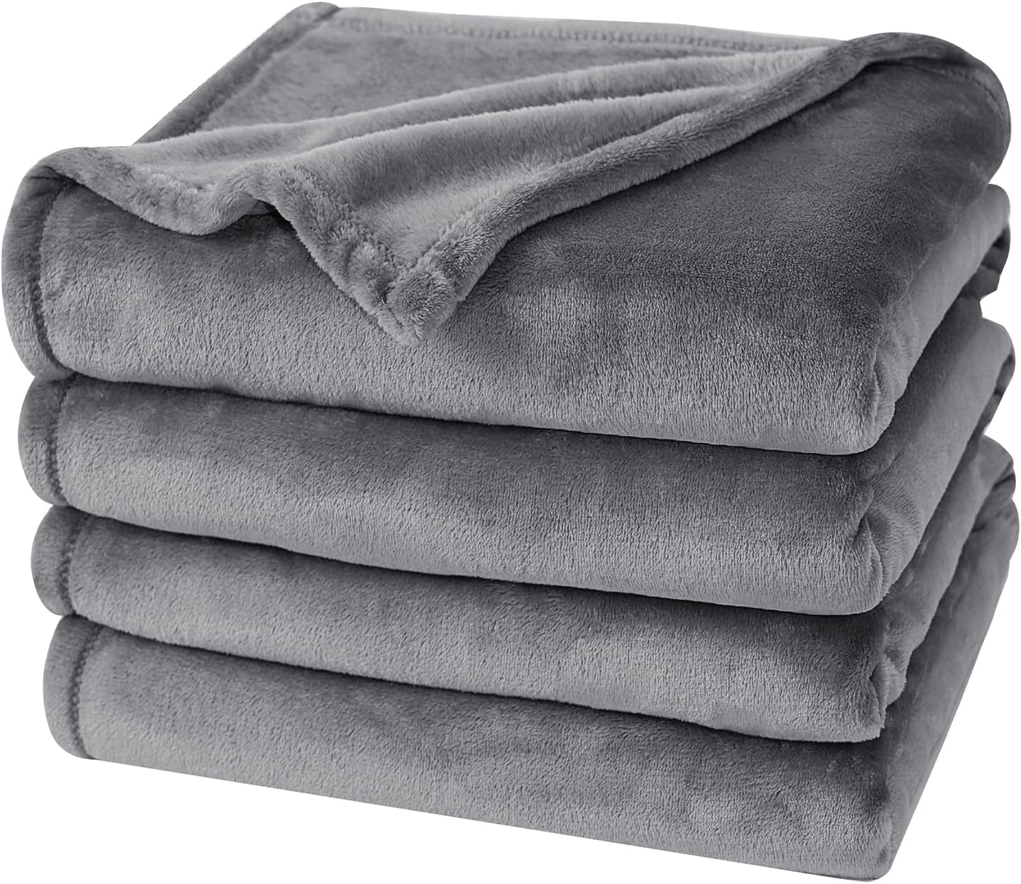 PHF Ultra Soft Fleece Blanket King Size, No Shed No Pilling Luxury Plush Cozy 300GSM Lightweight