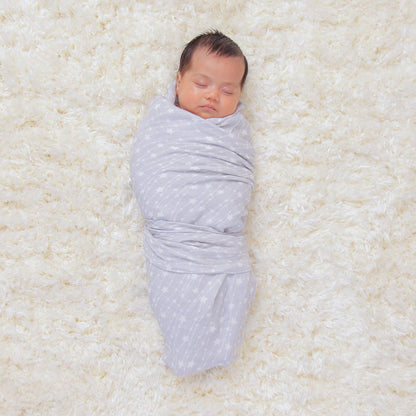 Comfy Cubs Muslin Swaddle Blankets Pack of 4, 47 x 47 Inches, Soft Cotton Baby Blanket Set, Large Multipurpose Swaddling Wraps for Newborns - Self-Soothing Swaddle - Grey