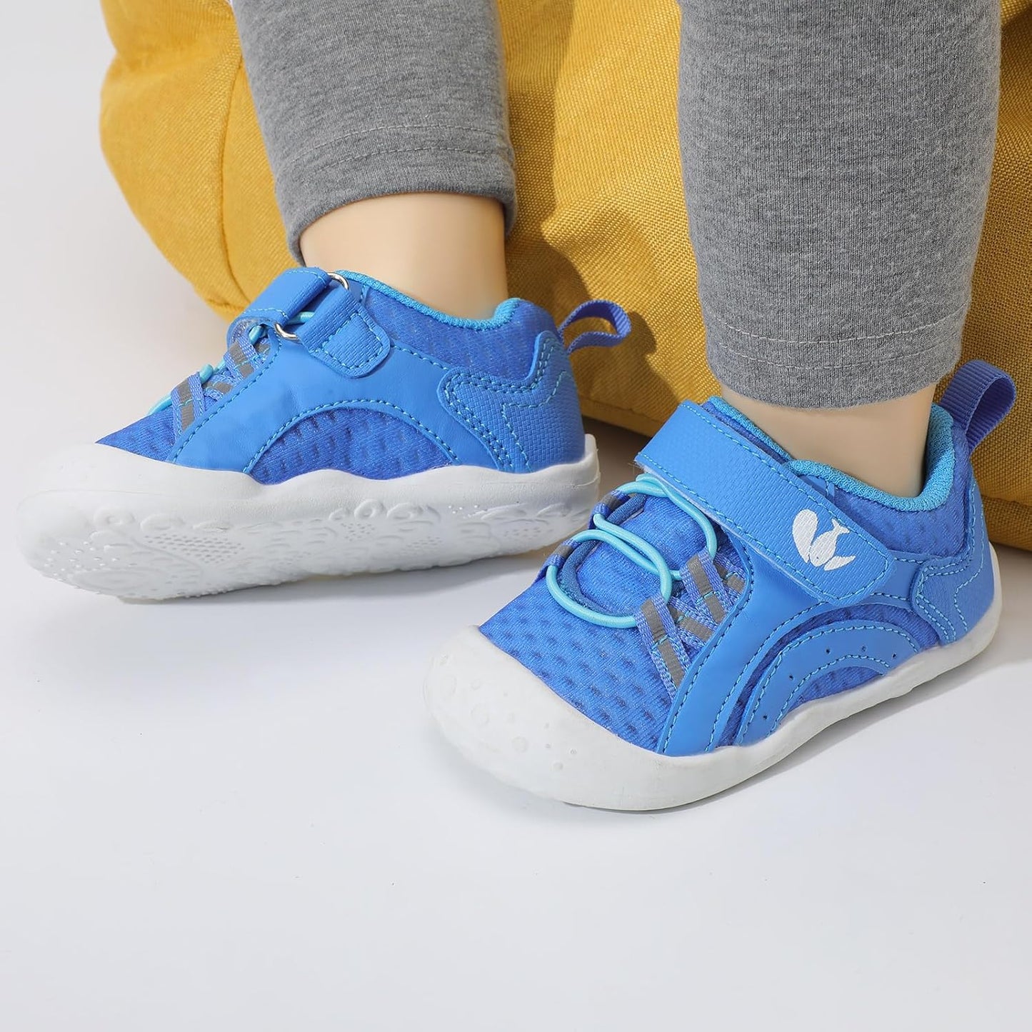 FEETCITY Wide Baby Shoes Boys Girls Baby Barefoot Shoes Breathable Infant Walking Shoe Crib Sock Shoe Toddler Sneakers Flexible