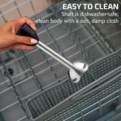 OVENTE Immersion Hand Blender, 300W Electric Handheld Portable Stick Mixer with 2 Mixing Speed and