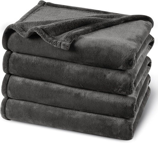 PHF Ultra Soft Fleece Blanket Twin Size, No Shed No Pilling Luxury Plush Cozy 300GSM Lightweight