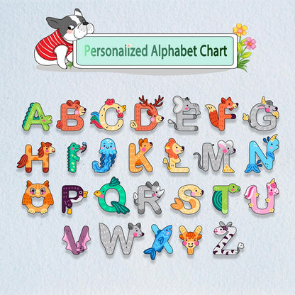 Personalized Cute Animal Baby Blanket, Custom Initial Jungle Swaddle Blanket with Name Customized Super Soft Nursery Fleece Throw Blankets for Newborns Baby Shower Girls Kids Birthday