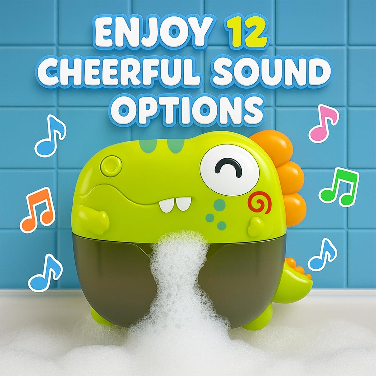 Bath Bubble Machine - Bubble Bath Maker with Lights & Music - Baby Bath Toys Bubble Maker for