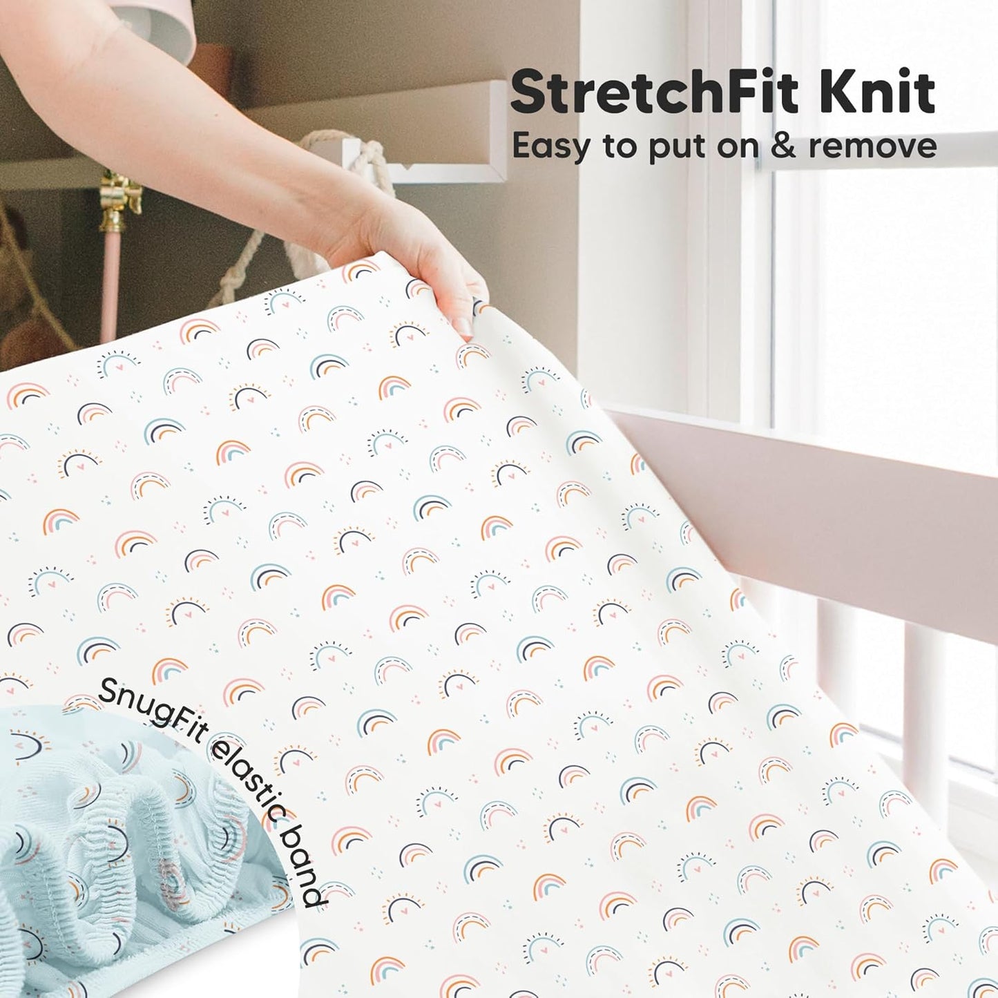 KeaBabies 2-Pack Baby Crib Sheets for Boys, Girls - 52x28 Viscose Derived from Bamboo Toddler Bed