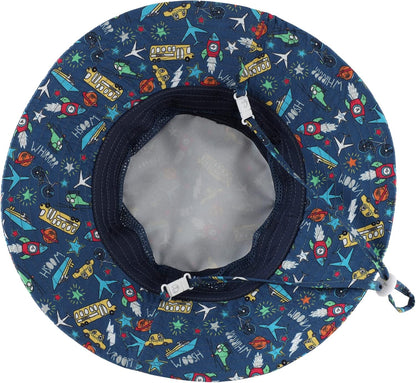 Home Prefer UPF50+ Wide Brim Sun Hat Boys Girls Sun Protection Hat Zoo Beach Swim Safari Bucket Hat for Baby Toddler Kid
