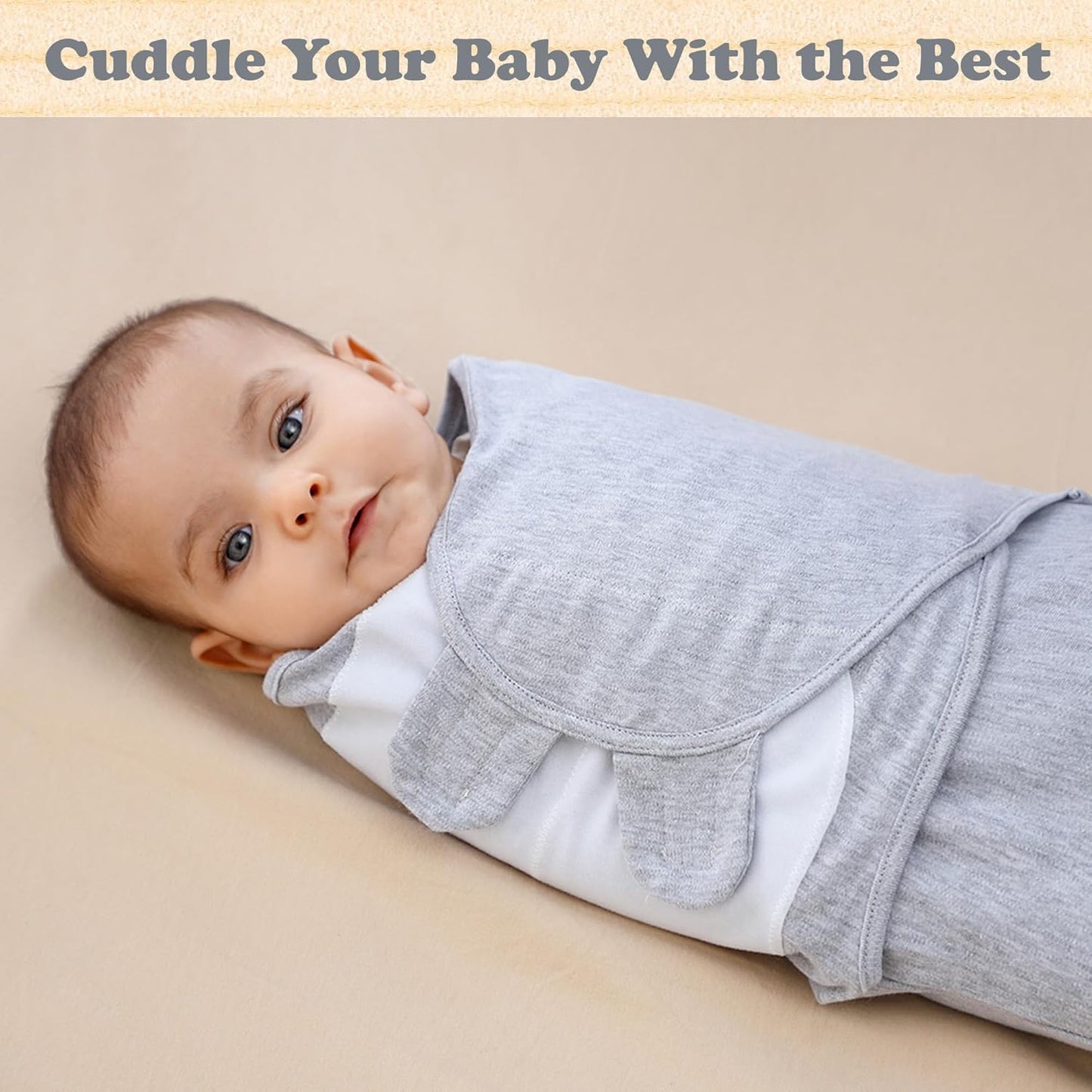 Bublo Baby Swaddles for Newborns – 3-Pack Infant Swaddles 0-3 Months – Adjustable Swaddle Sleep