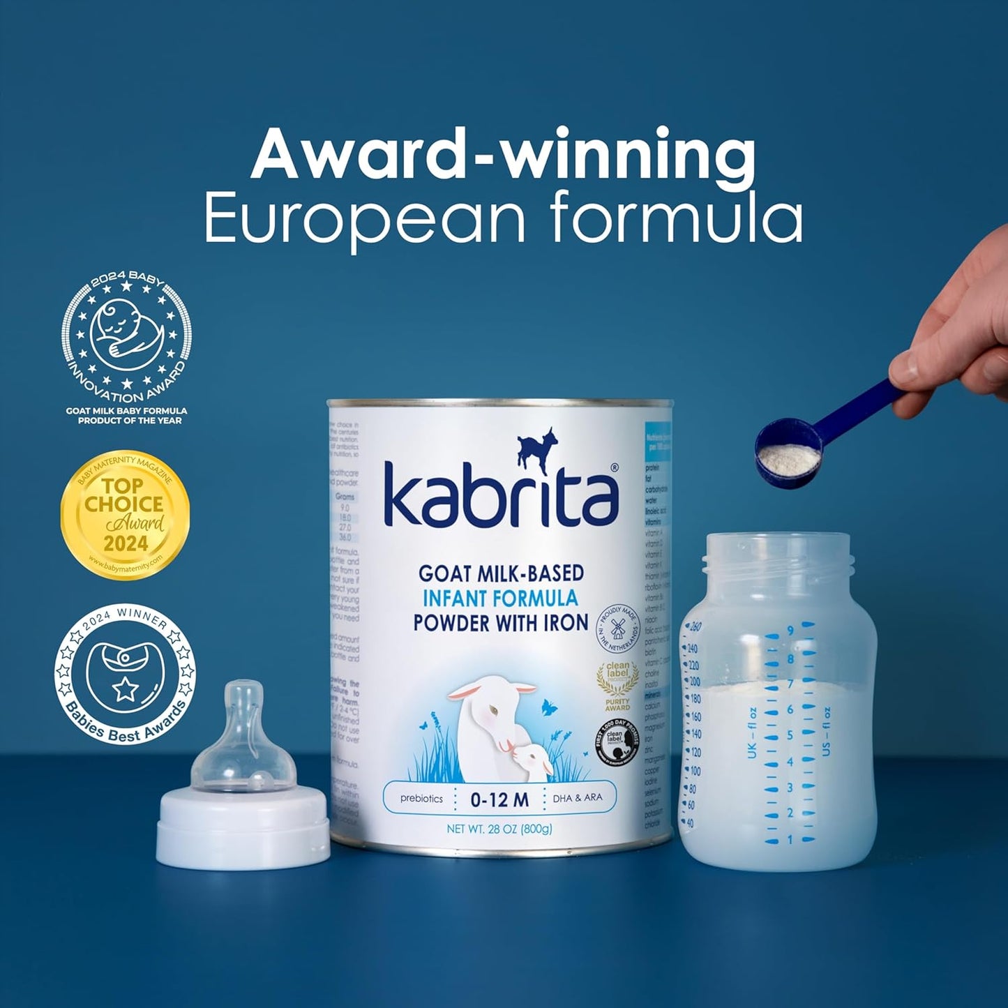 Kabrita Goat Milk Infant Formula - Easy to Digest Baby Formula 0-12 Months - Contains Prebiotics