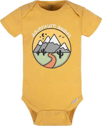 Gerber Baby 8-Pack Short Sleeve Onesie Bodysuits