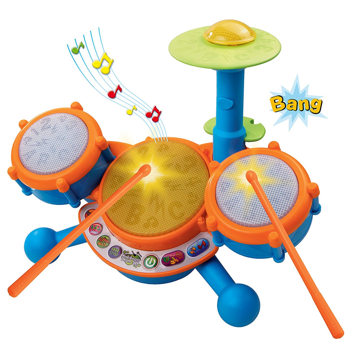 VTech KidiBeats Drum Set (Frustration Free Packaging), Orange