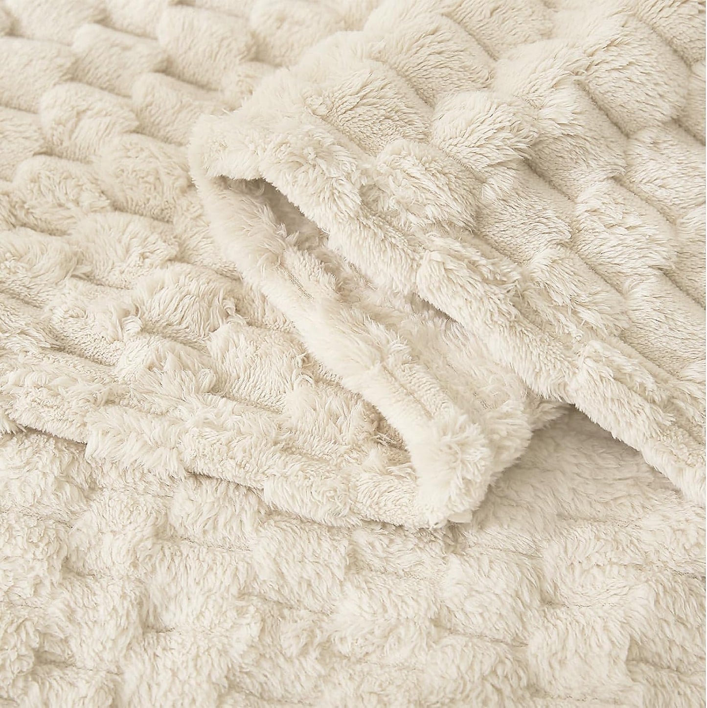 HOMRITAR Baby Blanket for Boys Girls 3D Flannel Fleece Fluffy Blankets for Baby Soft Plush