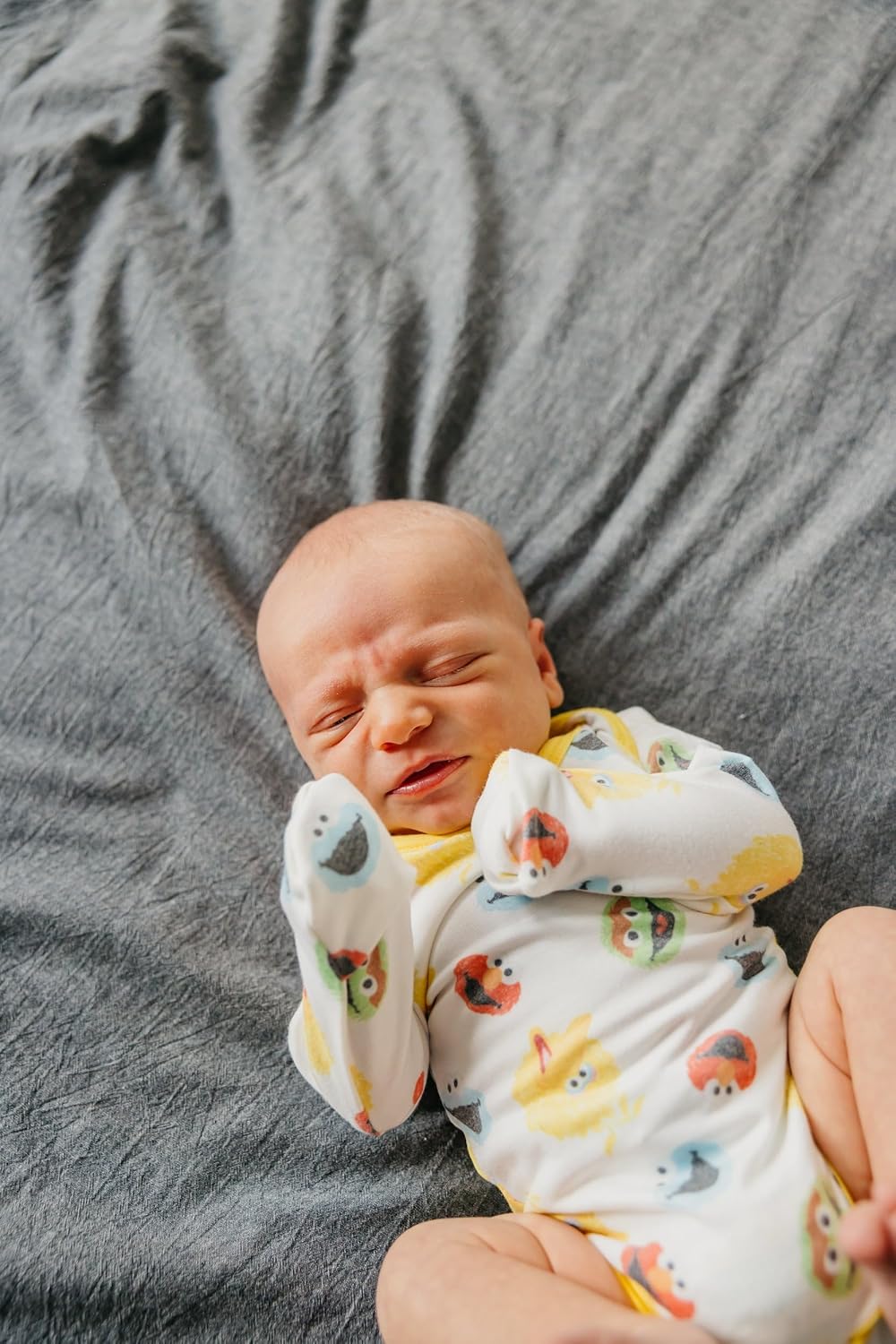 Copper Pearl Long Sleeve Bodysuit Baby: Ultra Soft Baby for Newborns, Boys, and Girls - Stylish, Comfortable, Overlap Shoulders, Premium Knit Fabric - Newborn, Sesame Scribbles