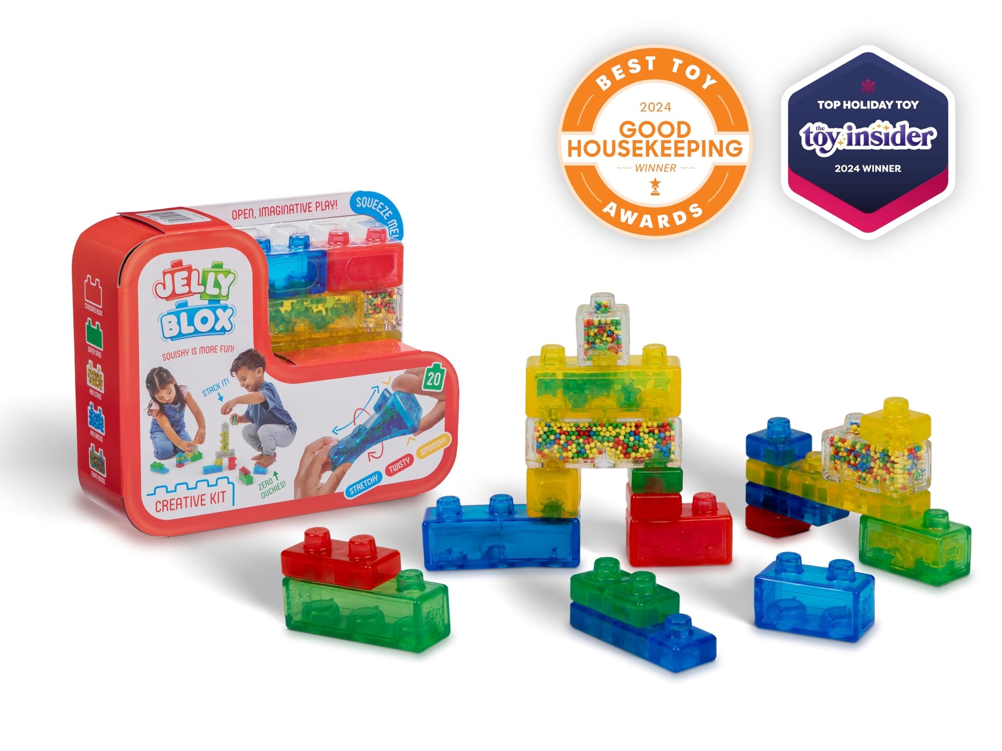 Goliath Jelly Blox Creative Kit | Includes 20 Blocks | Toddler & Preschool Building Blocks Kids Can