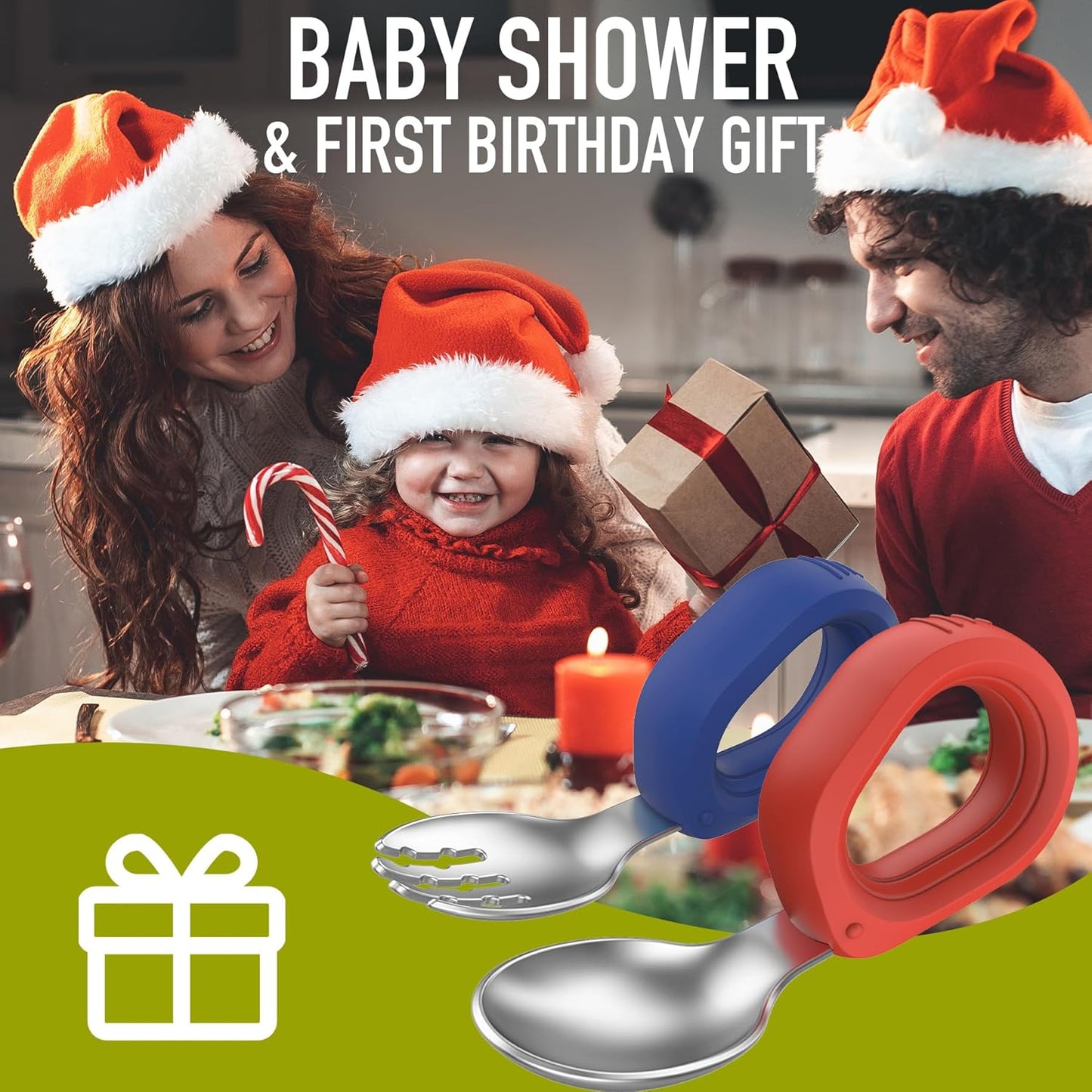 Toddler Utensils Baby Utensils Toddler Forks and Spoons Baby Forks and Spoons Set Kids Stainless Steel Silverware Set Children Safe Forks and Spoons self feedig-Dishwasher Safe(Red+Blue)