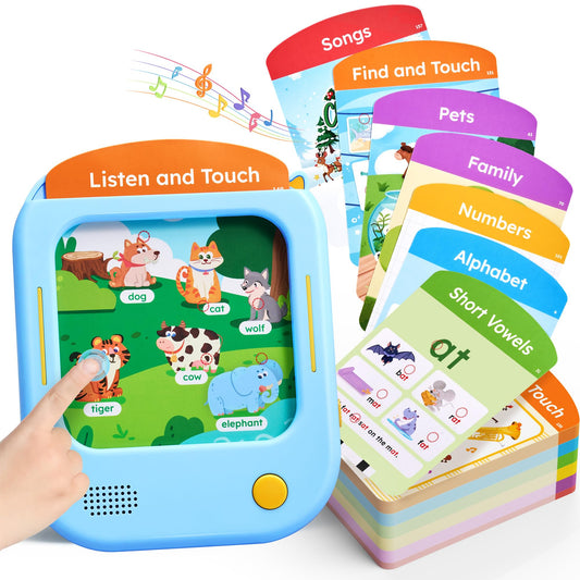 JoyCat Kids Learning Tablet, 156-Page Talking Phonics Flash Cards