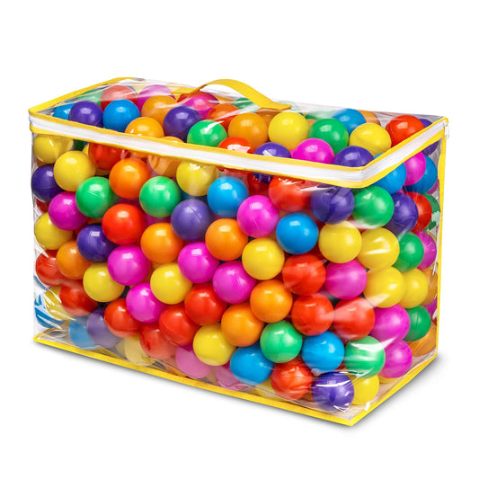 Hovenlay Ball Pit Balls Phthalate Free BPA Free Crush Proof Plastic - 7 Bright Colors in Reusable