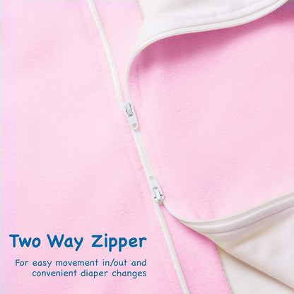Magic Sleepsuit Baby Merlin's Cotton Baby Swaddle Transition Product - Soft and Cozy Design, Double Zipper for Easy Diaper Changes, Promotes Safe Sleep, 3-6 Months - Blue - Small 12-18lbs
