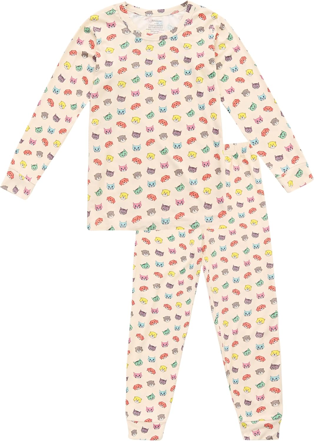 BABY 2T-10Y Toddler Kids Girls Boys Soft Comfy Viscose 2pcs Set Long Sleeve Plain Shirts and Pants Sets