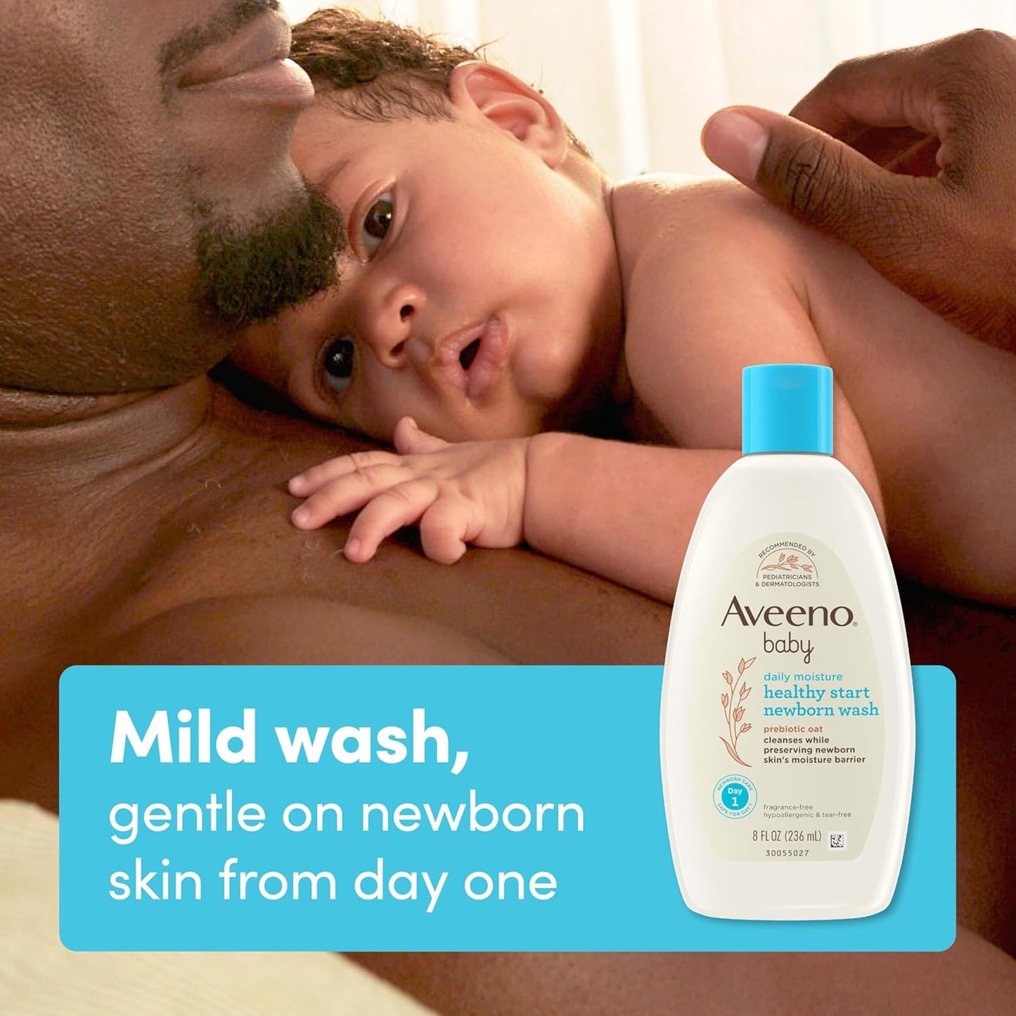 Aveeno Baby Healthy Start Nourishing Newborn Wash, Hypoallergenic Baby Body Wash with Prebiotic Oat