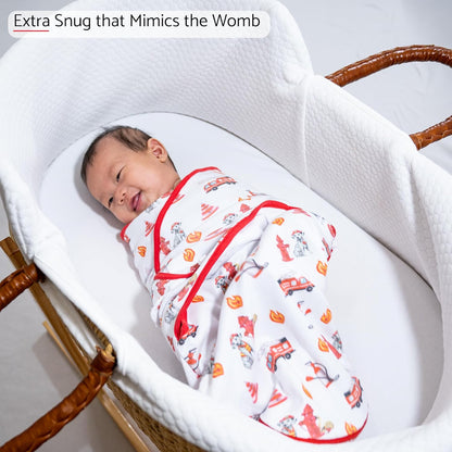 LollyBanks Baby Swaddles, 100% Organic Cotton Swaddle for Newborns Boys and Girls, 0-3 Months Swaddle Sacks with Easy Change Zipper, Newborn Swaddles Baby Registry (Dog Print)