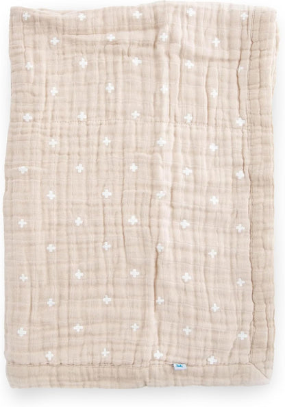 Little Unicorn Newborn Receiving Quilt | Ultra- Soft, Multi-Layered Muslin Fabric | Gift for