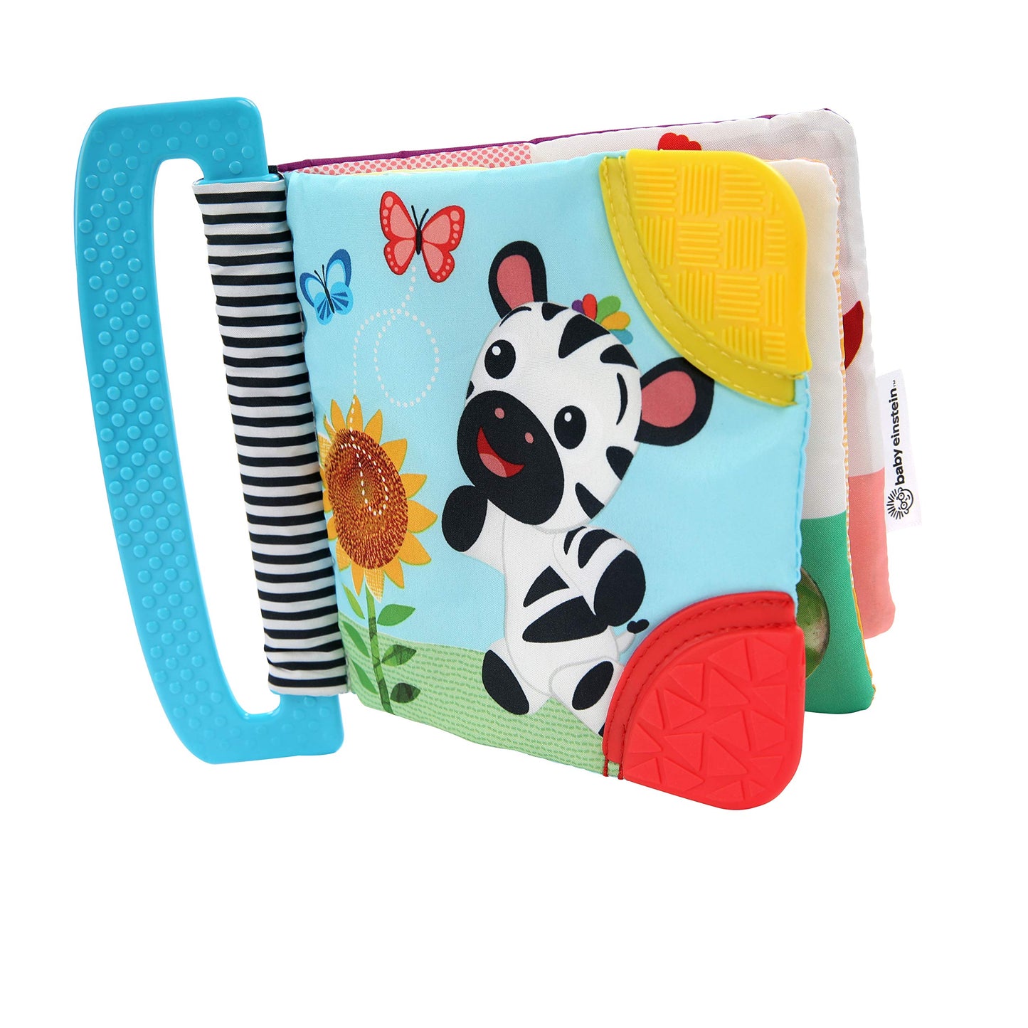 Baby Einstein Curious Explorers Teether Book Take-Along Toy, Ages Newborn +, Multicolored
