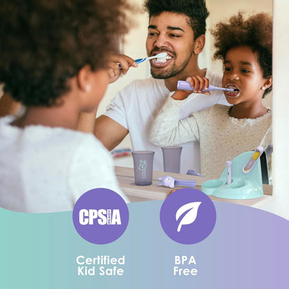 Brusheez Kids’ Electric Toothbrush Set - Safe & Effective for Ages 3+ - Parent Tested & Approved