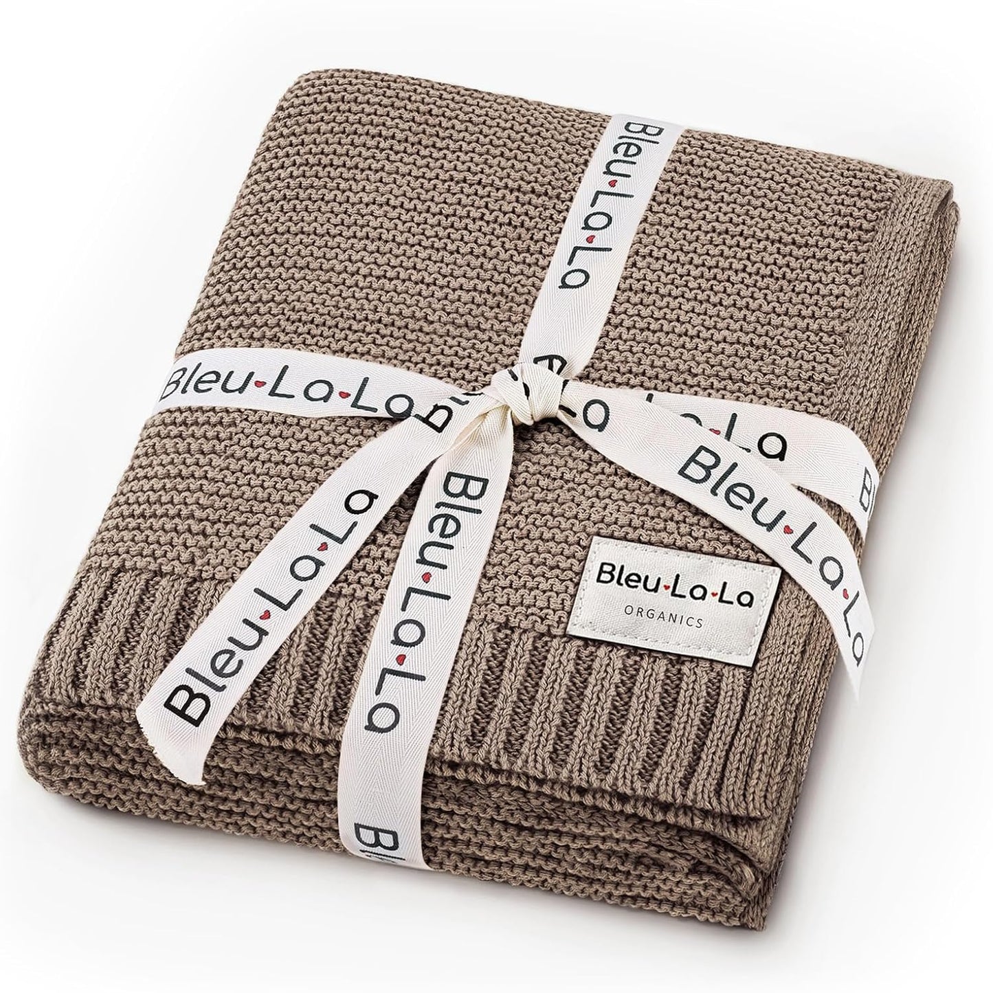 Heritage Knit Organic Cotton Baby Swaddle Blanket - 100% Luxury Organic Cotton Knit Receiving