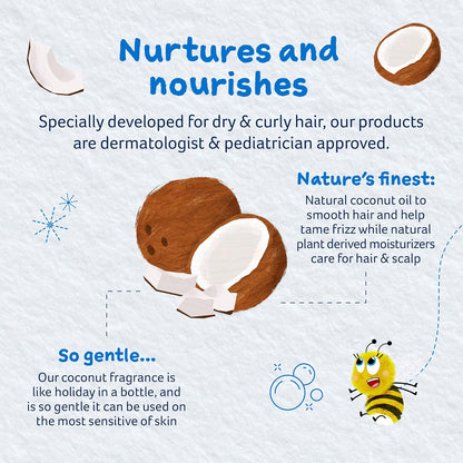 Childs Farm, Kids Conditioner for Curly, Dry Hair, Coco- Nourish Conditioner, Contains Wonderful