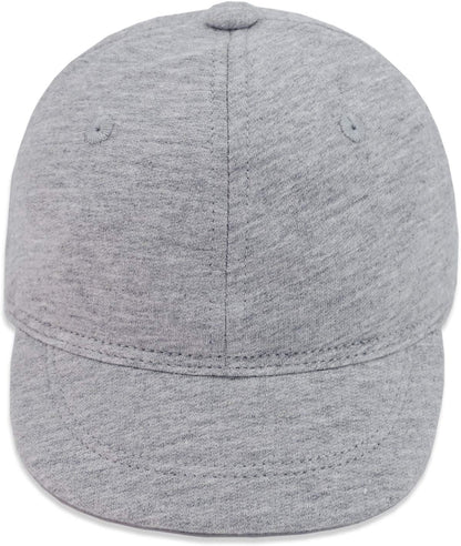 Keepersheep Baby Baseball Cap Infant Sun Hat, Cotton Knit with Soft Brim, Adjustable Soft Newborn Toddler Cap