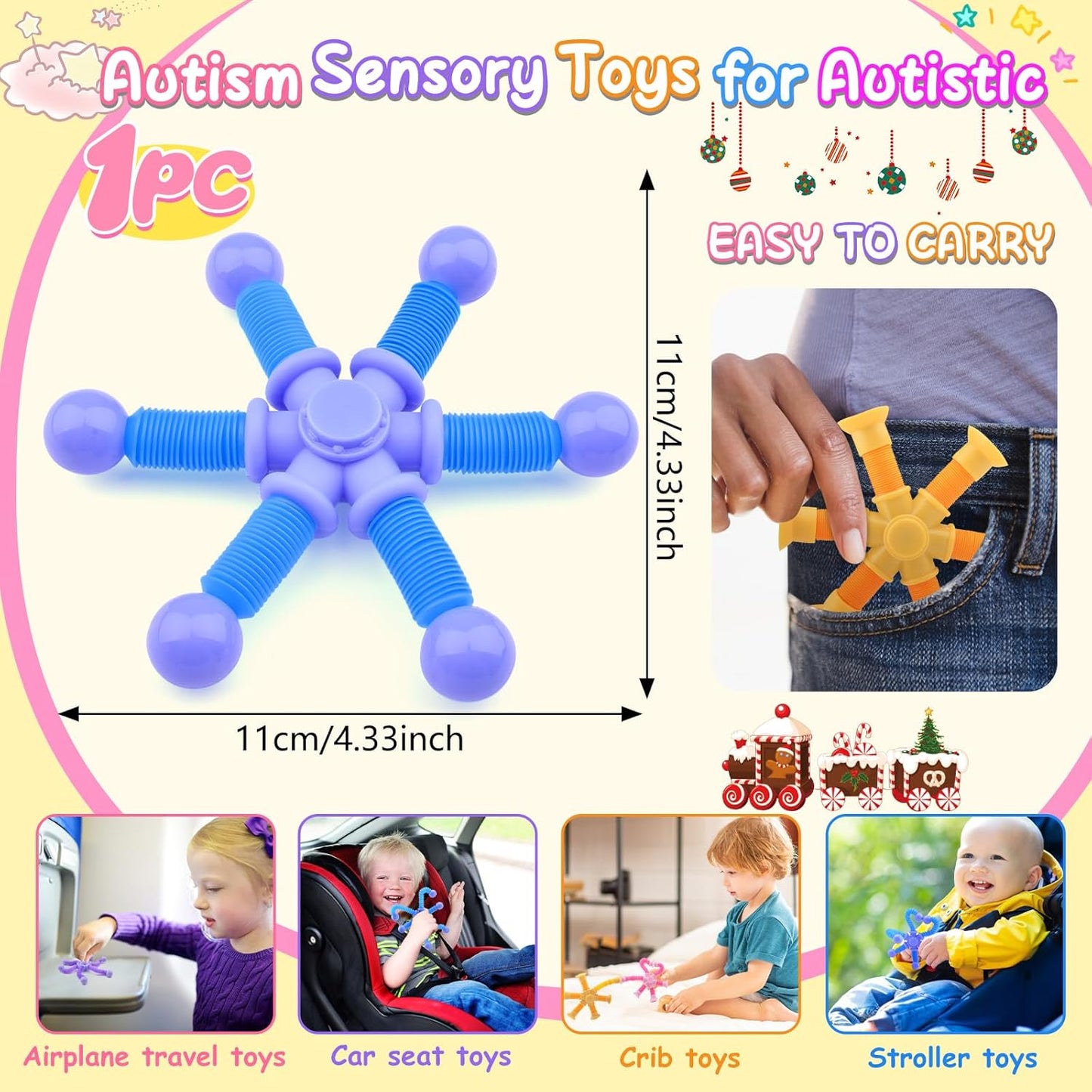 Cevioce Fidget Toys for Kids Adults, 1Pc Fidget Spinner Toys, Sensory Toys for Kids, Easter Basket Stuffers Valentine Present for Kids, Gifts for Men Women Kids Thanksgiving Birthday Christmas Party