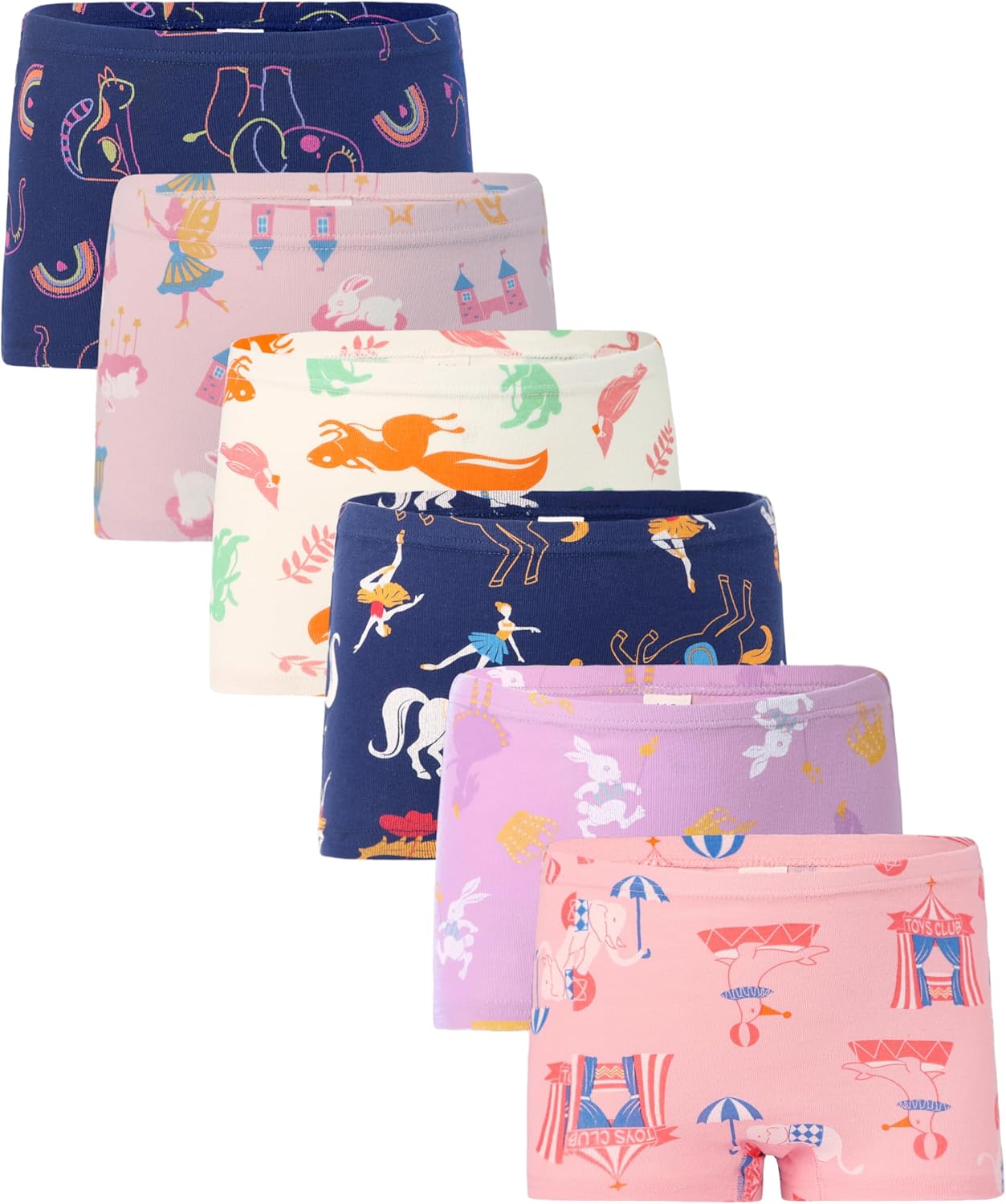 Boboking Soft Cotton Girls' Panties Boyshort Little Girls' Underwear Toddler Undies