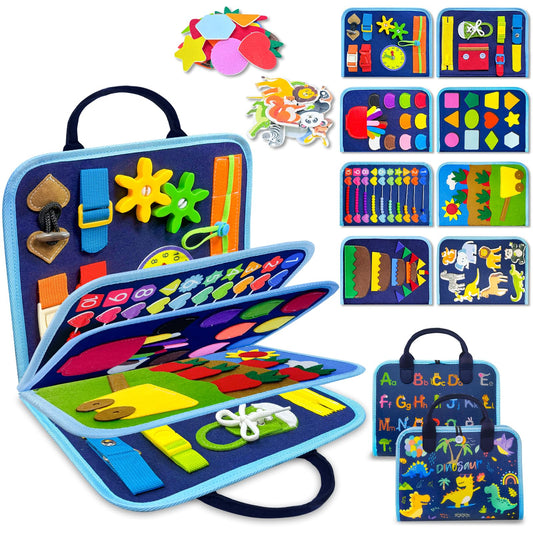 Exorany Busy Board Montessori Toys for Toddler Boy Birthday Gift Busy Book