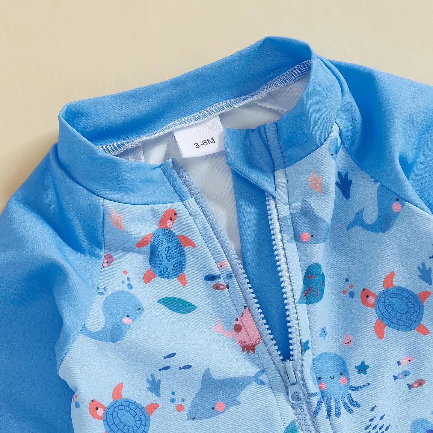 Hnyenmcko Baby/Toddler Boy Rash Guard Swimsuit Long Sleeve One Piece Zipper Swimwear Sunsuit Infant Bathing Suit Beachwear