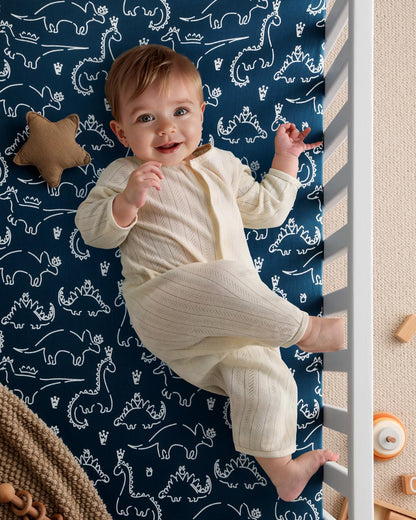 Yoofoss Baby Pack and Play Sheets 2 Pack for Boys and Girls - 38x26 Mini Crib Sheets Fitted Neutral