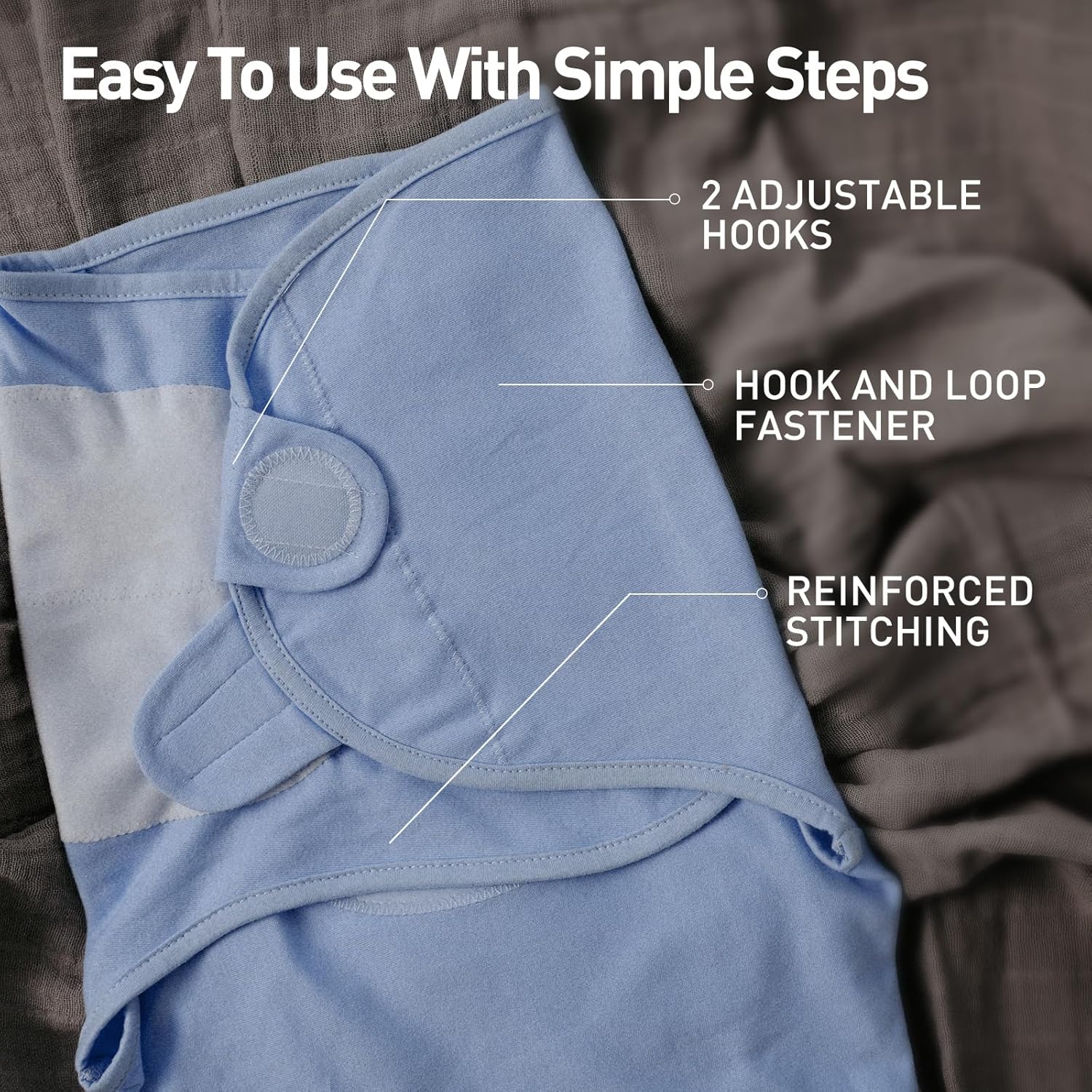 Organic Baby Swaddle Sleep Sacks, 2-Pack Swaddles for Newborns Baby Essentials, Infant 0-3 Months