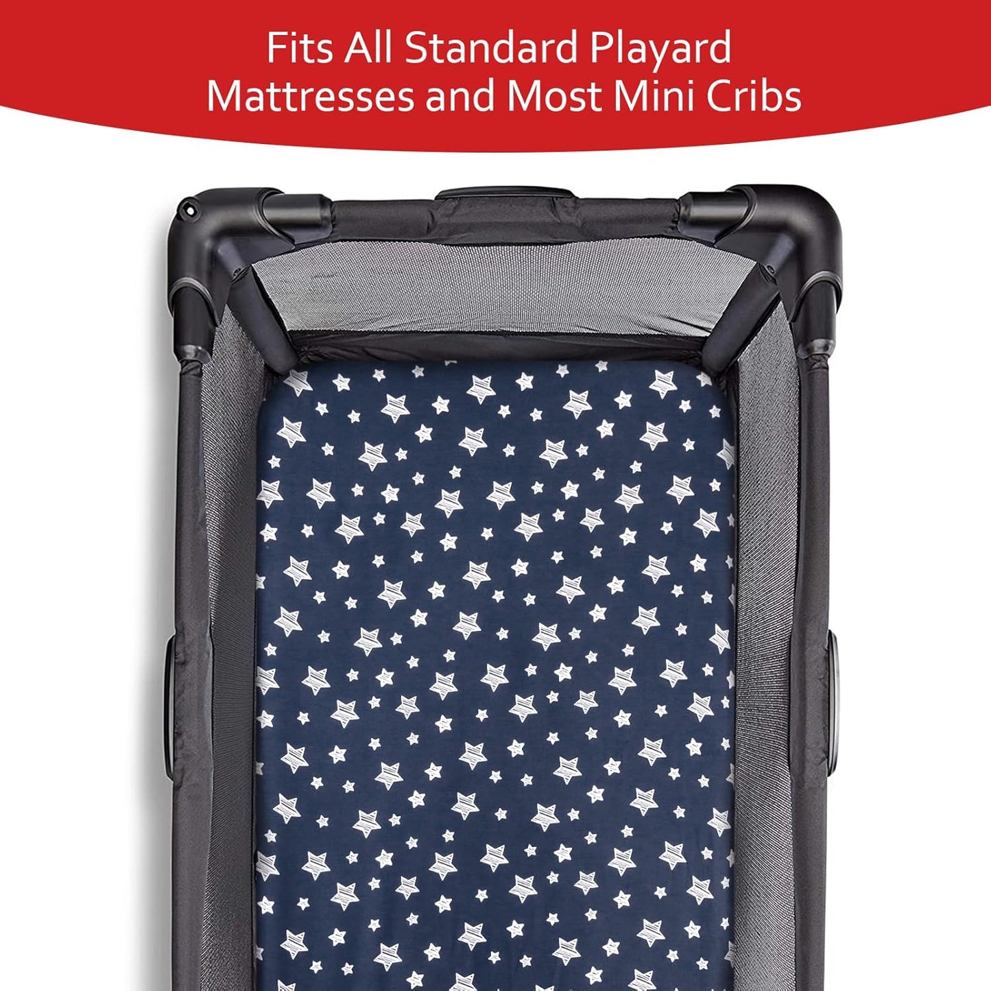 Pack and Play Sheets & Waterproof Terry Pack N Play Mattress Protector Pad Cover 4 Pack, Viscose