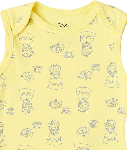 Amazon Essentials Disney | Star Wars | Princess Baby Girls' Sleeveless Bodysuits, Pack of 6