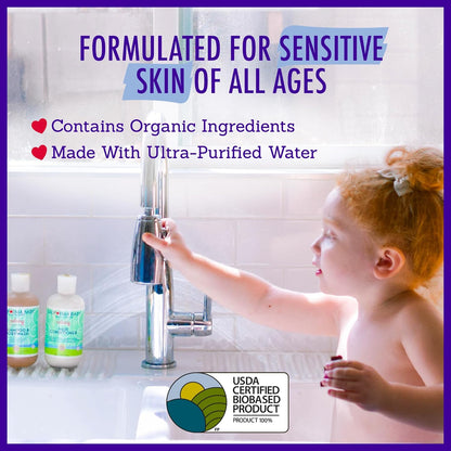 California Baby Calming Baby Shampoo + Baby Wash | 100% Plant-Based | Lavender Body Wash For
