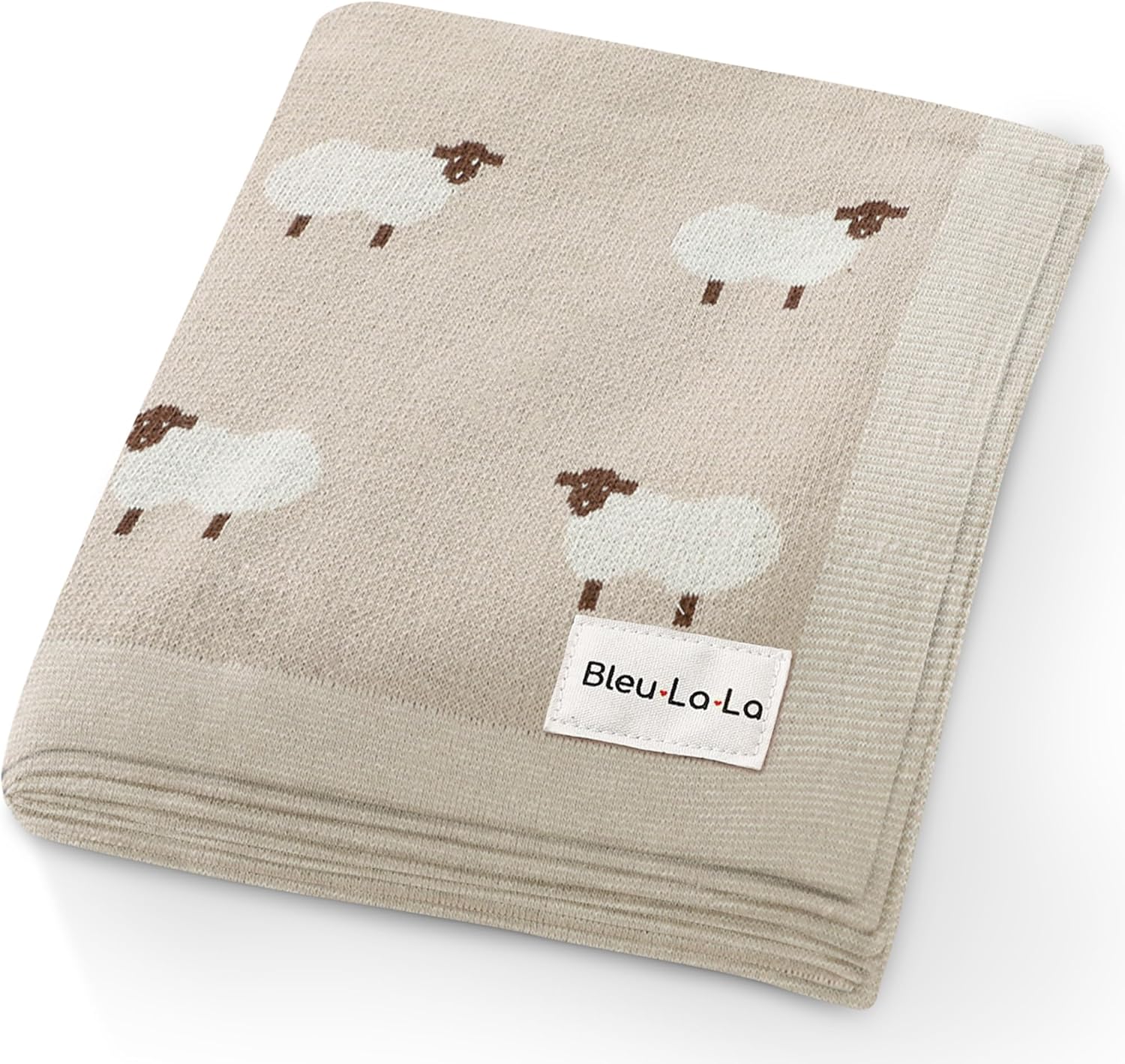 Baby Swaddle Blanket - 100% Luxury Cotton Knit Soft Cozy Lightweight Unisex Receiving Crib Stroller