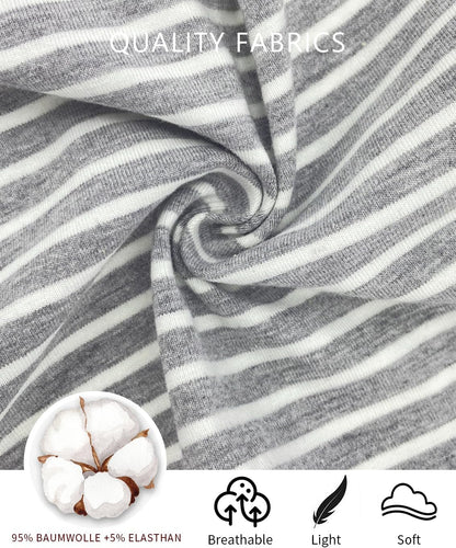 Jimonda Baby Rompers Cotton Baby Boys Baby Girls Short Sleeve Sleepers Pjs Two Way Zipper One-piece Neutral Sleep and Play