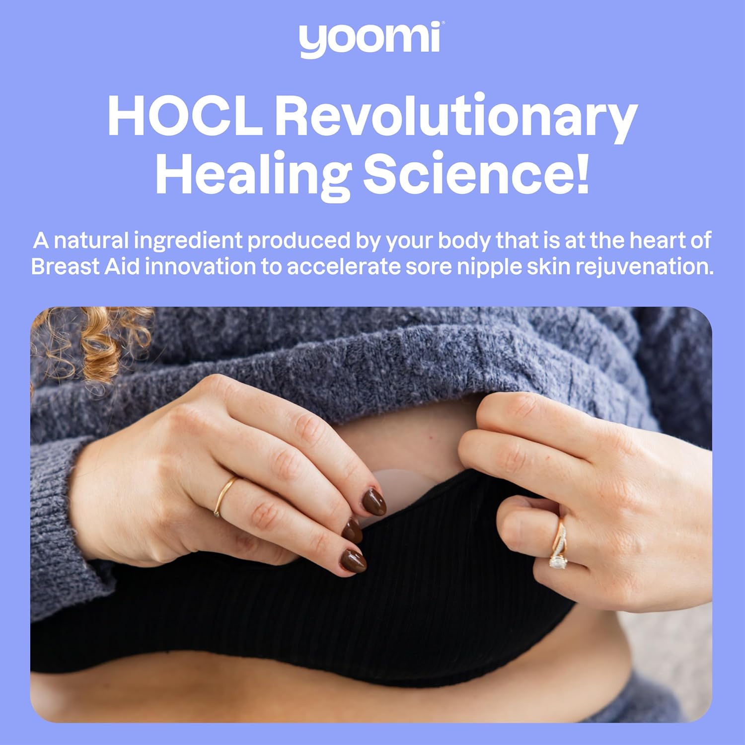 Breast Aid™ Soothing Cryogel Pads for Sore Cracked Nipples with HOCl, 10x Multiuse, Advanced