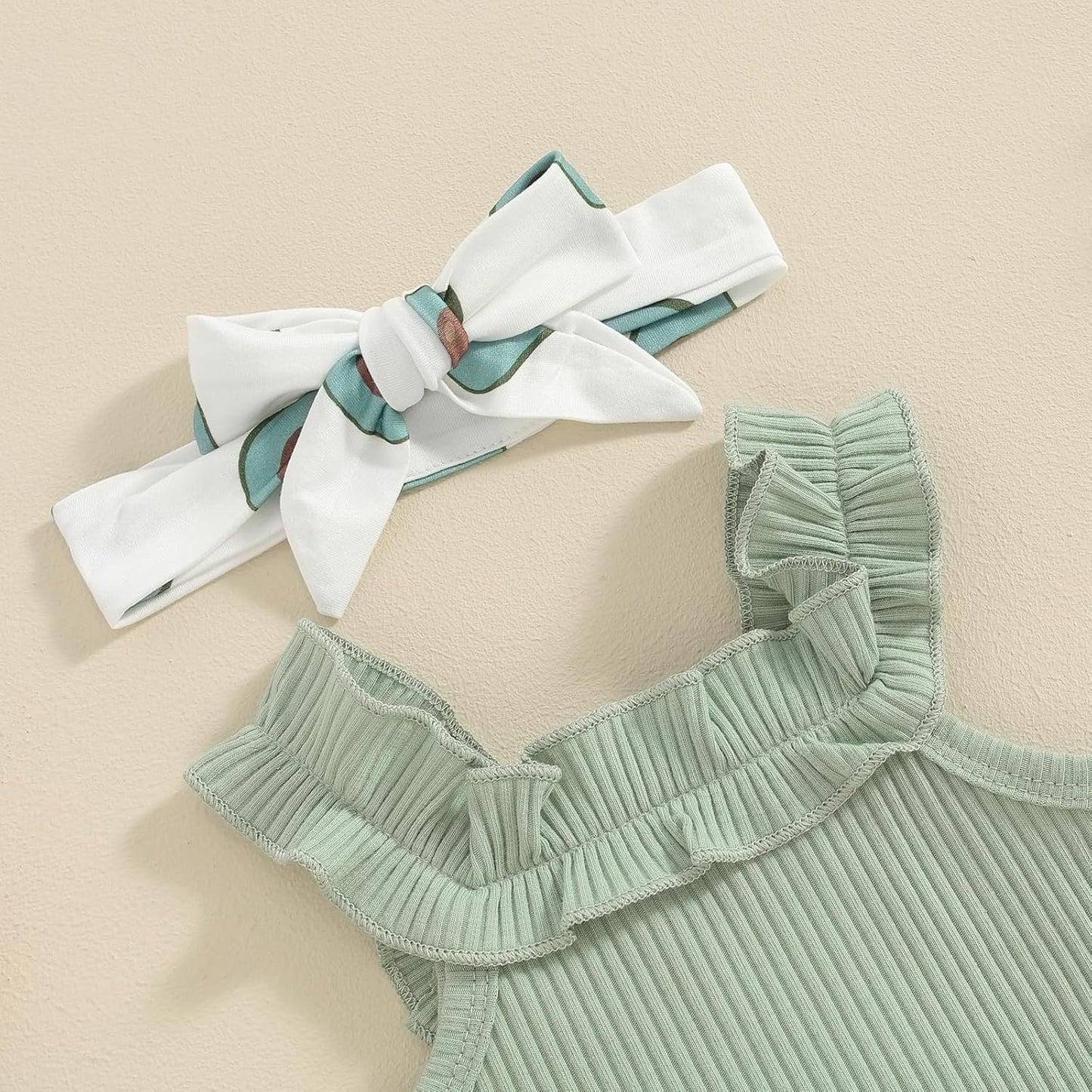 fhutpw Baby Girl Clothes Summer Cute Outfits 3 6 12 18 Months Spaghetti Strap Romper & Floarl Shorts Sets