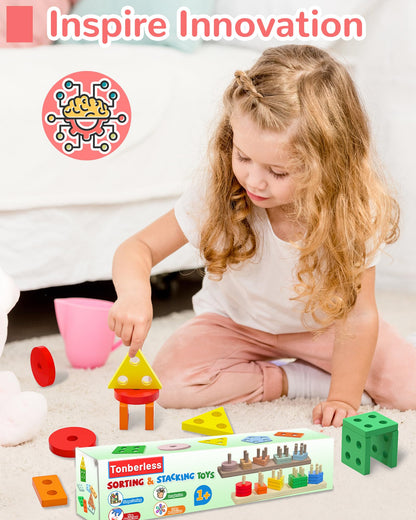 Montessori Toys for 1 2 3 Year Old Boy Girl, Toddler Learning Toys Gifts