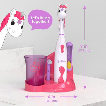 Brusheez Kids’ Electric Toothbrush Set - Safe & Effective for Ages 3+ - Parent Tested & Approved